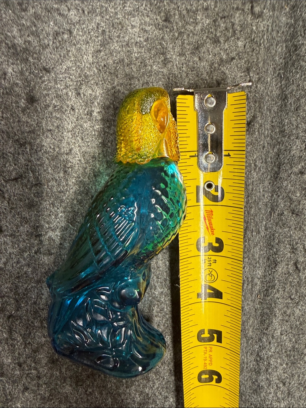 Avon Island Parakeet Blue and Green Glass Bottle - Picture 12 of 12